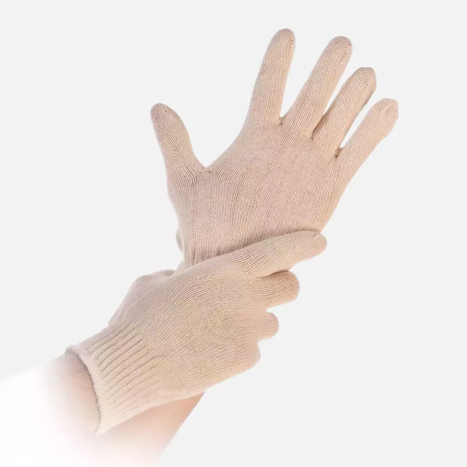 HygoNorm 27194, Leichte Baumwollhandschuhe mit Strickbund, image 1, gallery thumbnail