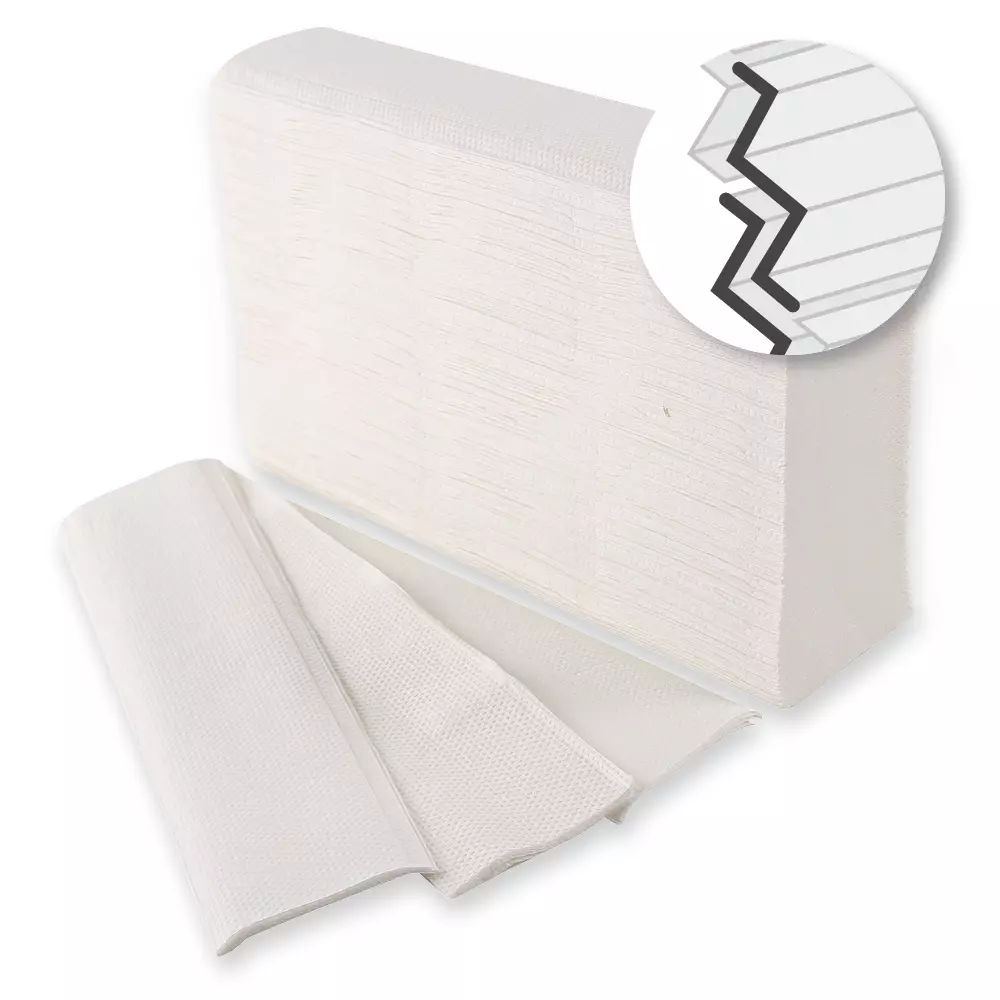 Franz Mensch 30468, Compact 2-ply Cellulose Hand Towels, Bright White