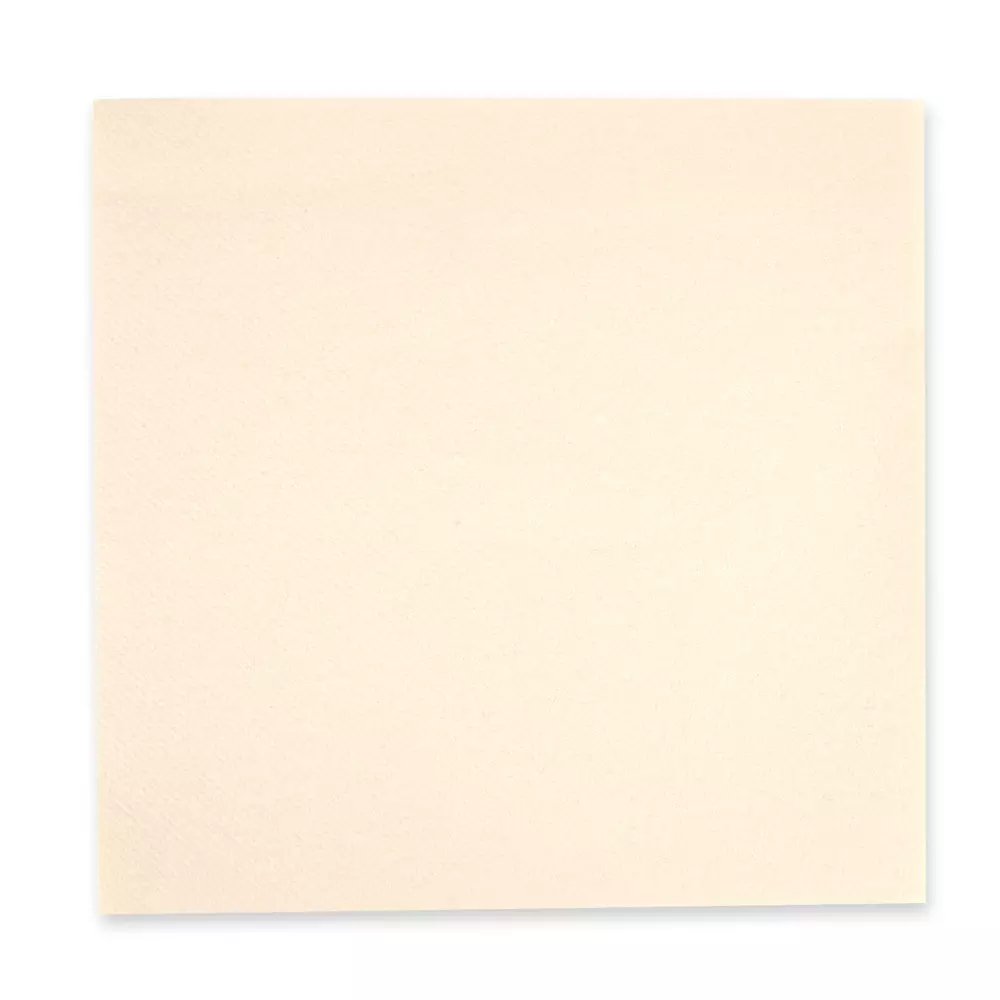 Franz Mensch 30701, Eleganza Napkins, 1-ply, 1/4 Fold, Airlaid, 40 x cm, Creme, FSC®-mix