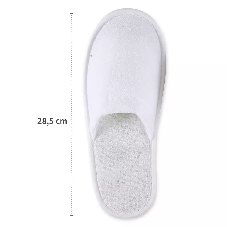 Hygonorm 55515, Classic Polyester Slippers, White, Closed, image 3, gallery thumbnail