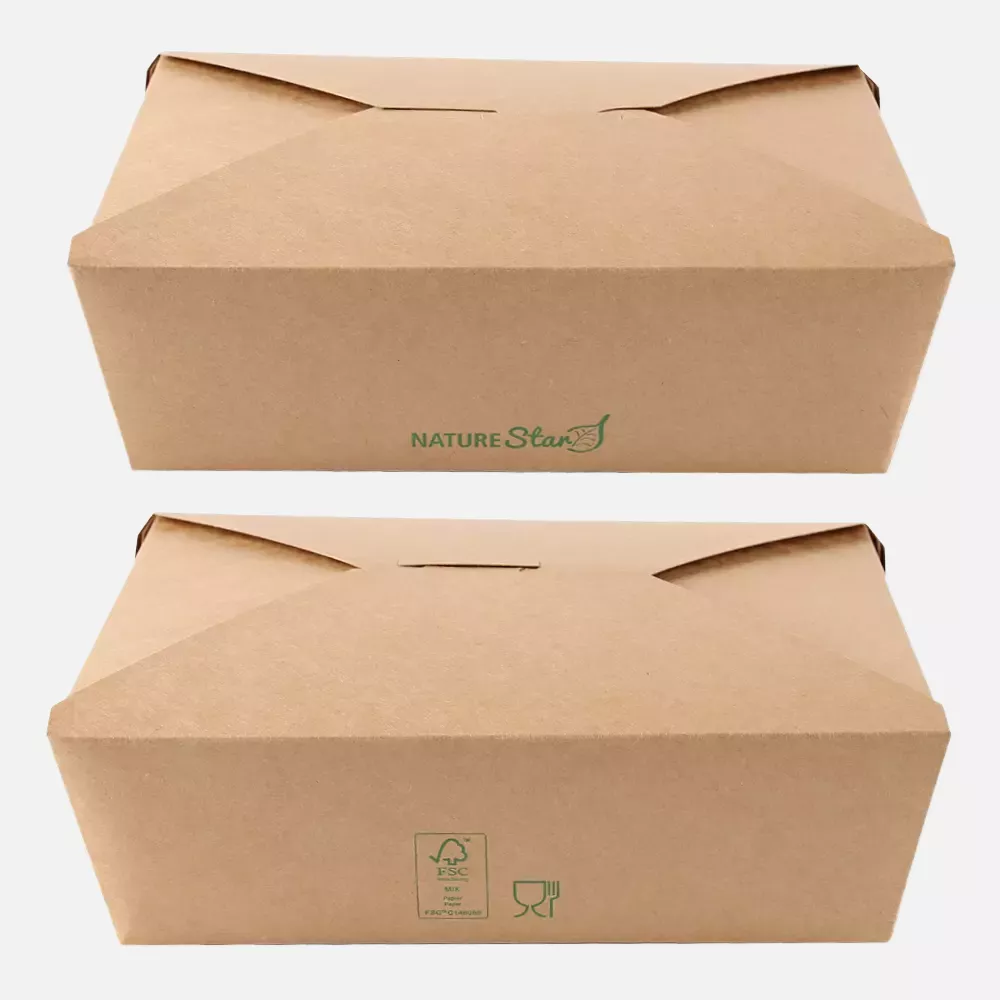 NATUREStar 417321, Menu Bio-Menüboxen, 215 x 162 x 64 mm, Kraftpapier/PE, FSC®-Mix, image 3