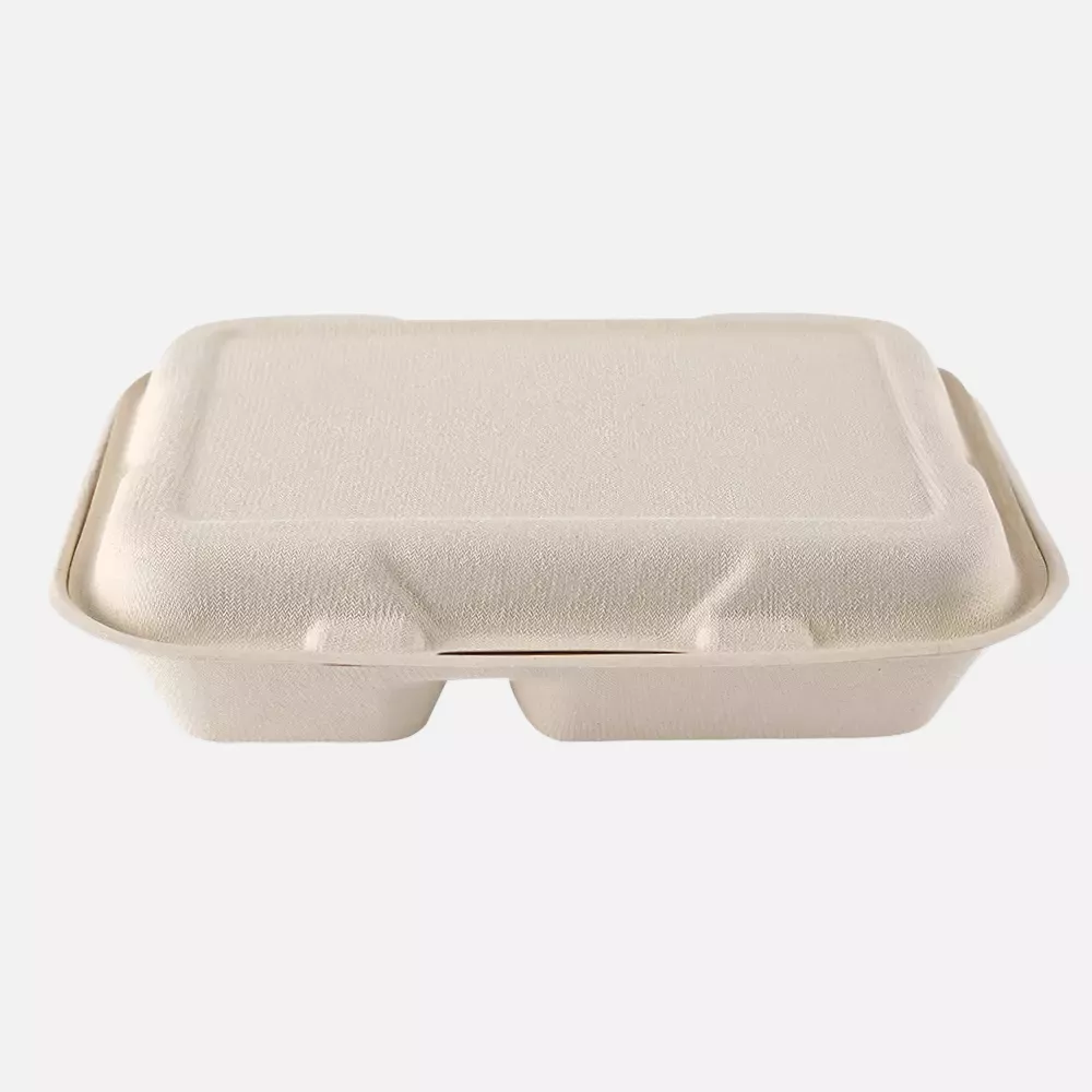 NATUREStar 412255, Organic Bagasse Menu Boxes with Hinged Lid, image 4