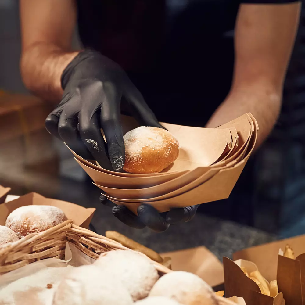 NATUREStar 416590, Tasty Organic Kraft Paper/PLA Food Trays, 1200 ml, 224 x 140 x 58 mm, image 8