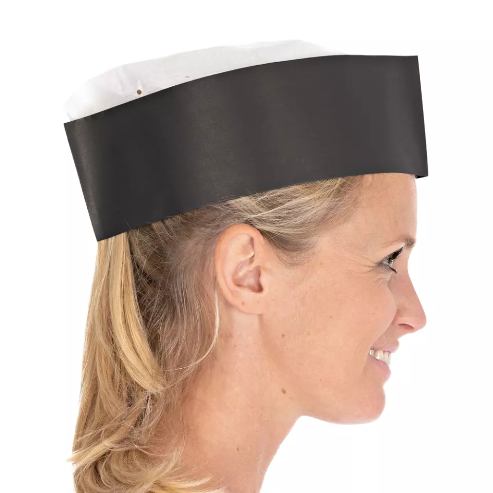 HygoStar 10503, Service Paper Forage Hats, Embossed, Black, image 3, gallery thumbnail