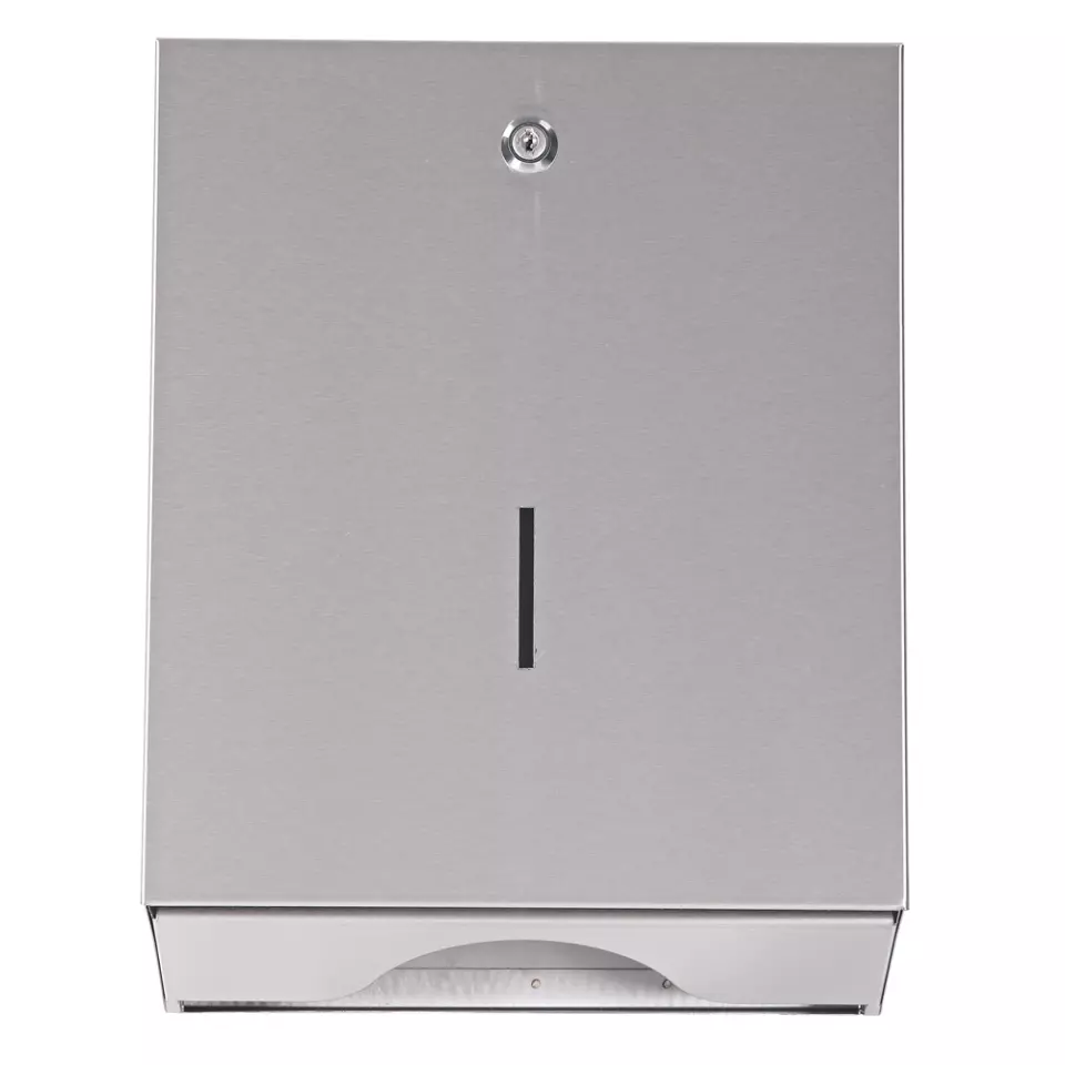 Hygostar 88965, Stainless Steel Hand Towel Dispenser, C-fold & V/ZZ-fold, image 3, gallery thumbnail