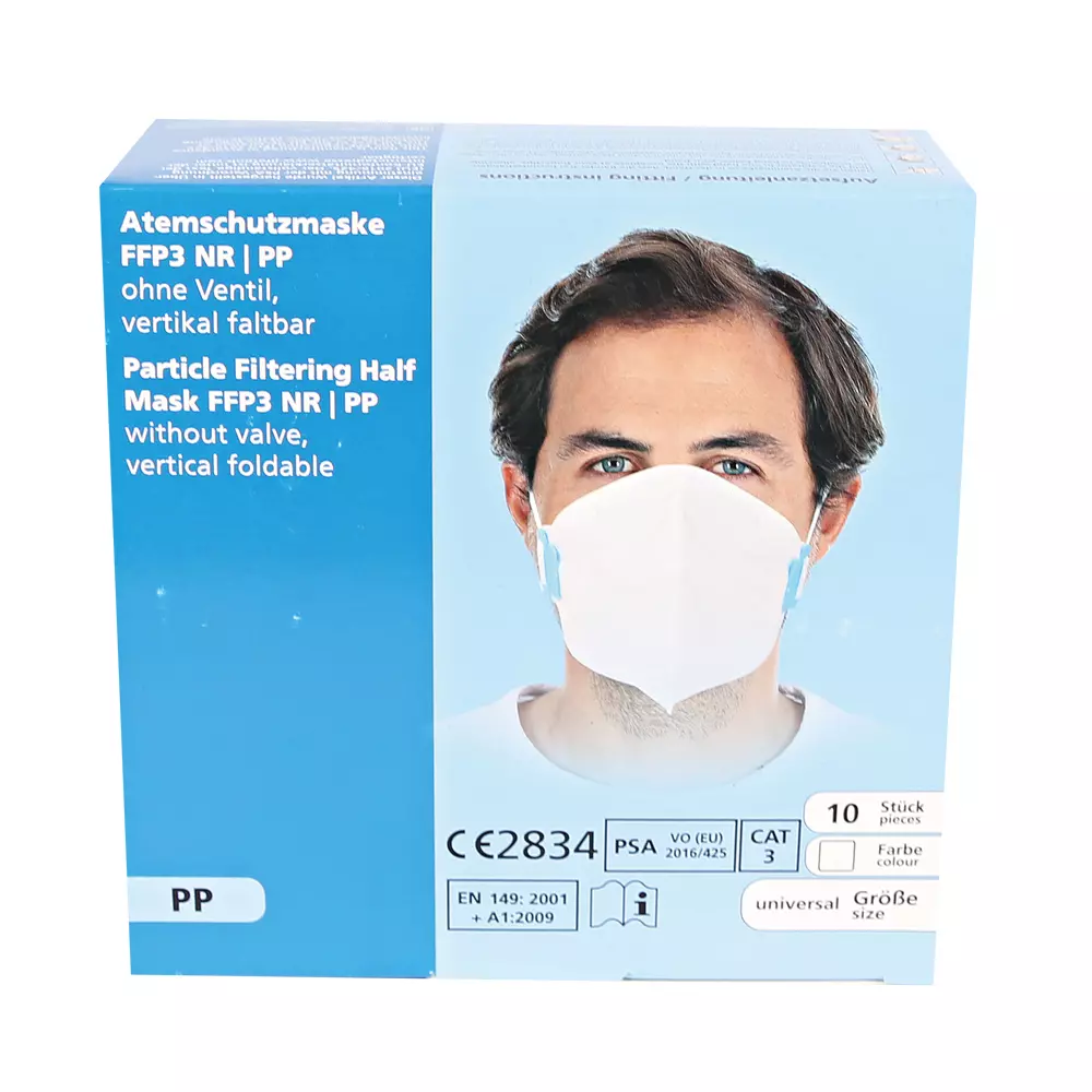 Franz Mensch 29353, FFP3 NR PP Respirators, Vertically Foldable, image 4