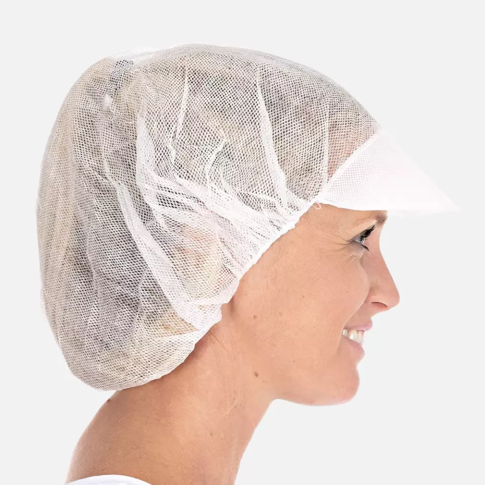 HygoStar 1289, Peaked Viscose Bouffant Caps, ø 48 cm, White, image 3, gallery thumbnail