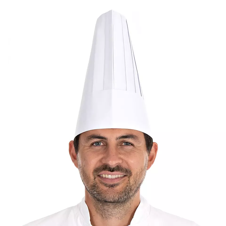 HygoStar 0195, Le Chef Paper Chef's Hats, 25 cm, White, image 1, gallery thumbnail