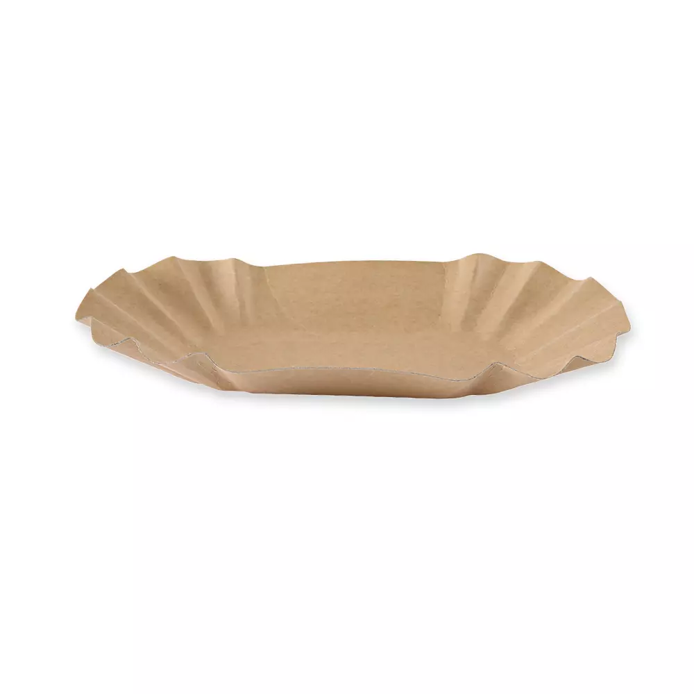 Franz Mensch 415155, Oval Kraft Paper Trays, 105 x 175 x 30 mm, FSC®-mix, image 2
