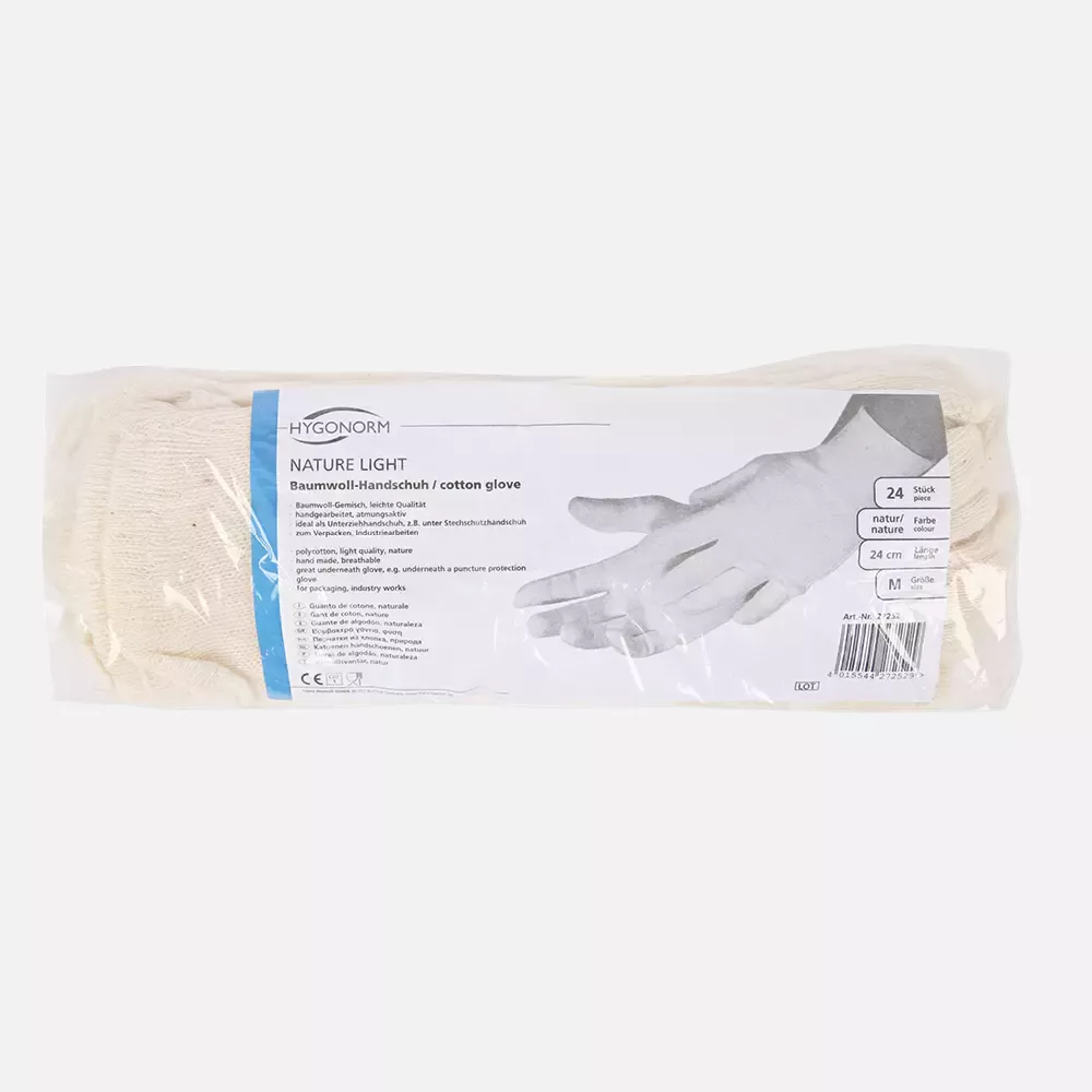 HygoNorm 27242, Nature Light Cotton Gloves, image 3