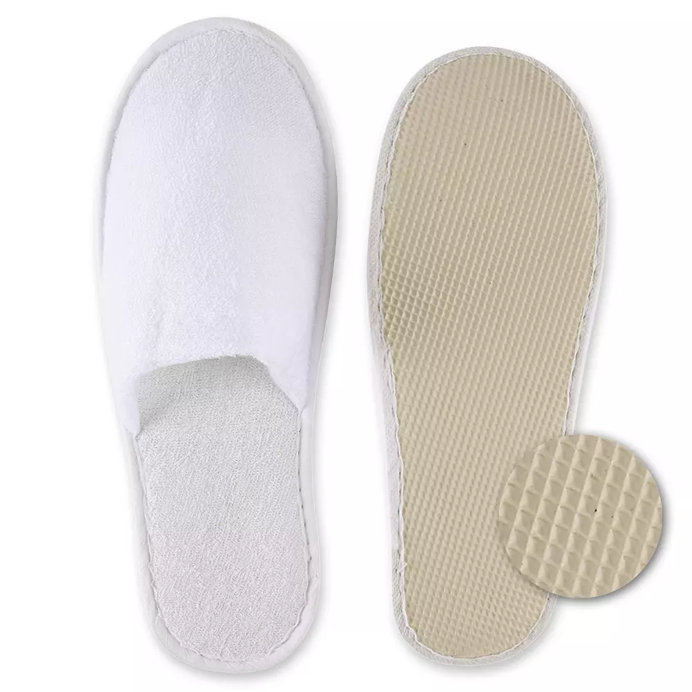 HygoNorm 55516, Classic Polyester Slippers, Closed, White, image 2