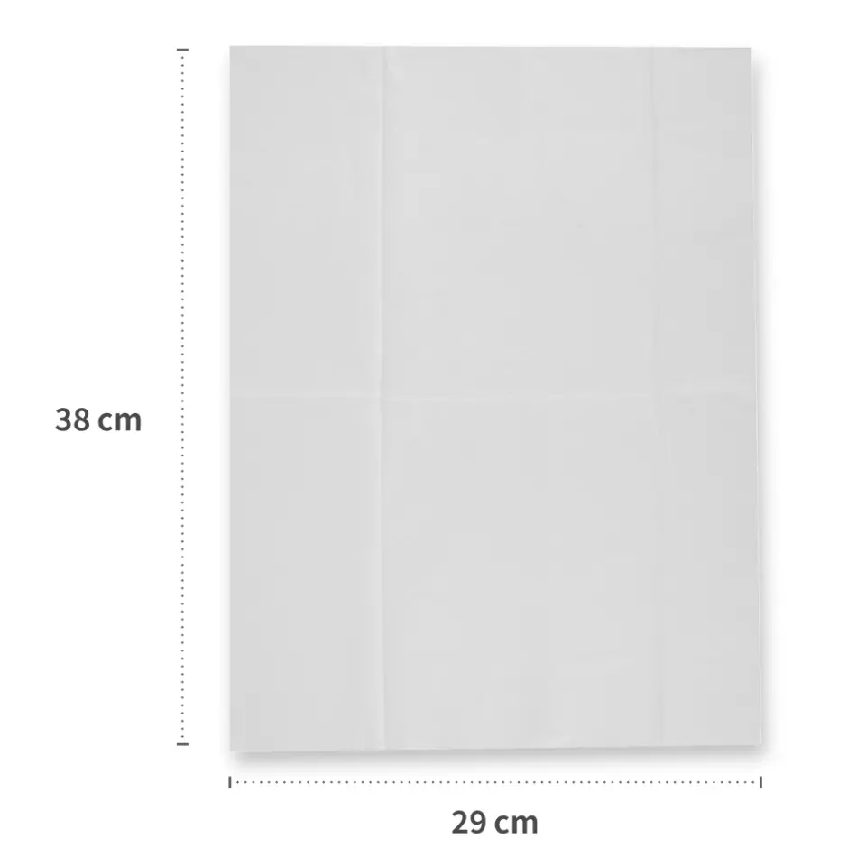 Hygostar 53621, Gefältelte Viskose/Polyester Pflegetücher, 29 x 38 cm, Weiß, image 4, gallery thumbnail
