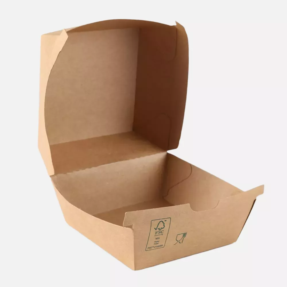 NATUREStar 417411, Organic Hamburger Boxes, 105 x 85 mm, Kraft Paper/PE, FSC®-mix, image 5