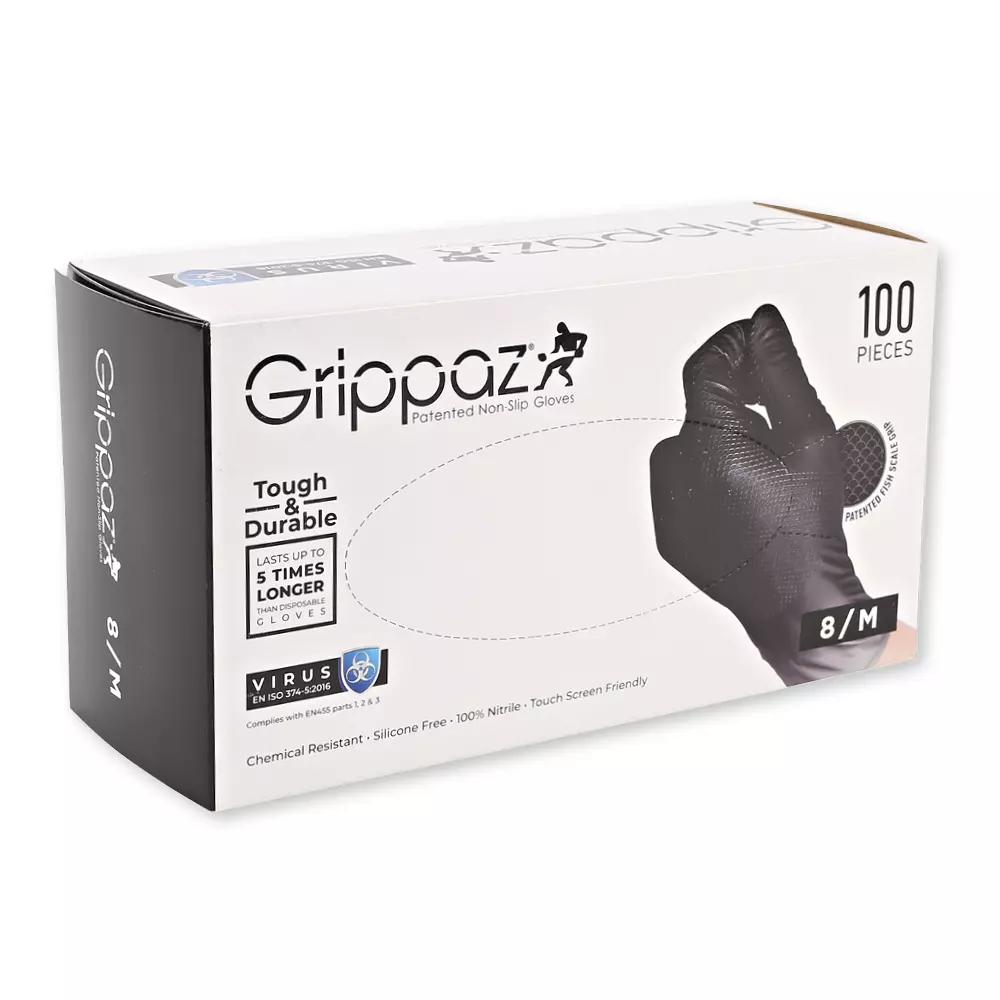 Franz Mensch 2708089, Power Grip Light Nitrile Gloves, Powder-Free, image 3