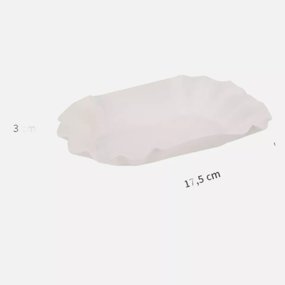 Franz Mensch 415320, Oval Paperboard Paper Trays, 105 x 175 x 30 mm, FSC®-Mix, image 3, gallery thumbnail