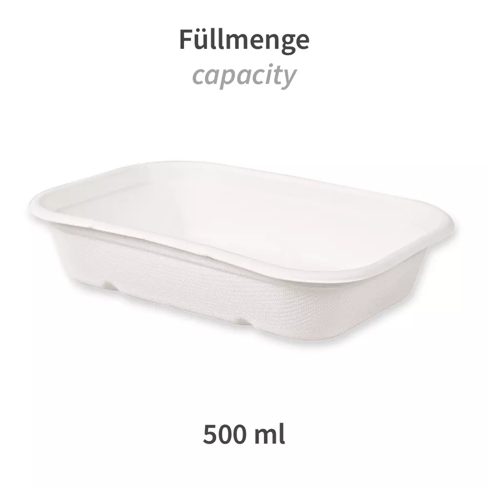 NATUREStar 41145, Casa Organic Bagasse Trays, 500 ml, 175 x 120 x 38 mm, image 3