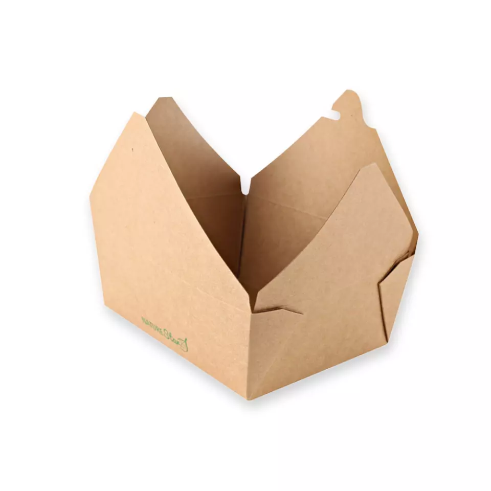 NATUREStar 416316, Menu Organic Kraft Paper/PLA Food Boxes, 162 x 132 x 64 mm, image 5, gallery thumbnail