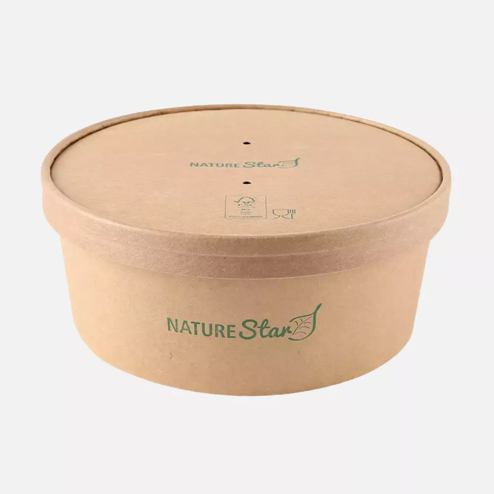 NATUREStar 417118, Caesar Organic Salad Bowl Lids, Kraft Paper/PE, FSC®-mix, ø 185 mm, image 5