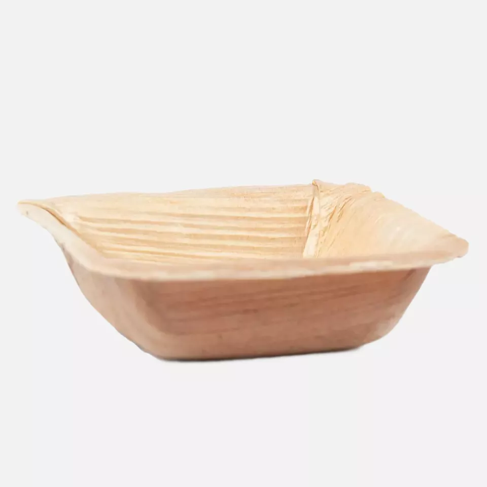 Franz Mensch 410621, Organic Palm Leaf Fingerfood Trays, Square, 30 ml, 65 x mm, image 1, gallery thumbnail