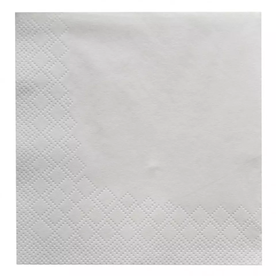 Franz Mensch 305902, Cocktail Cellulose Napkins, 24 x cm, 2-ply, 1/4 fold, FSC®-mix, White, image 1, gallery thumbnail