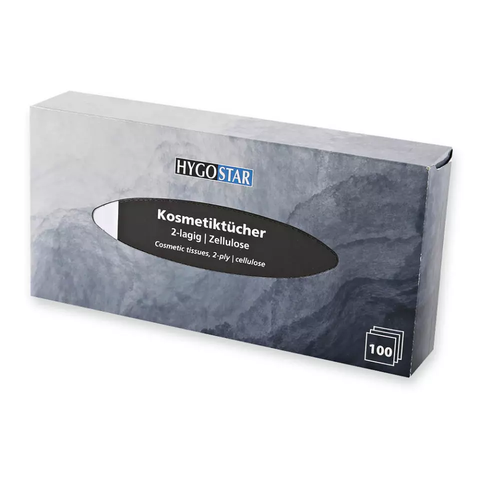 Hygostar 30471, 2-Ply Cellulose Cosmetic Tissues, White, image 2, gallery thumbnail