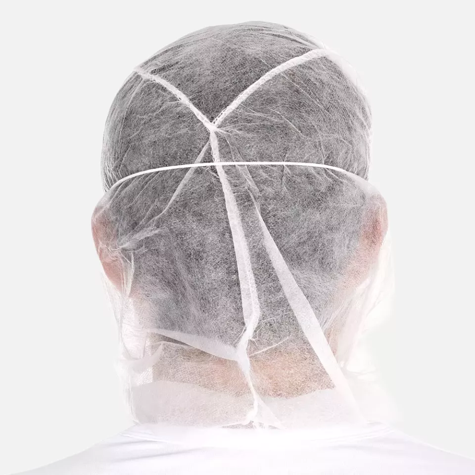HygoNorm 132019, Astro Eco Caps with 2-Ply Face Mask, PP, White, image 5, gallery thumbnail