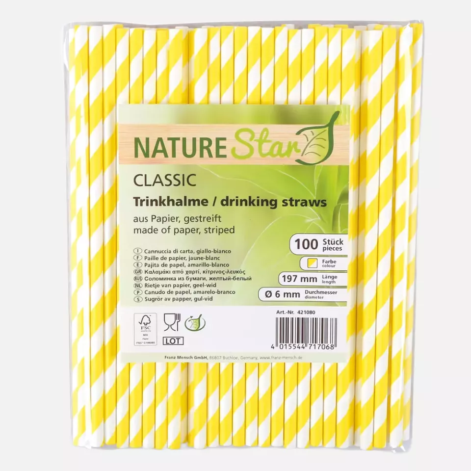NATUREStar 421000, Classic Paper Straws, FSC®-mix Organic, image 3, gallery thumbnail