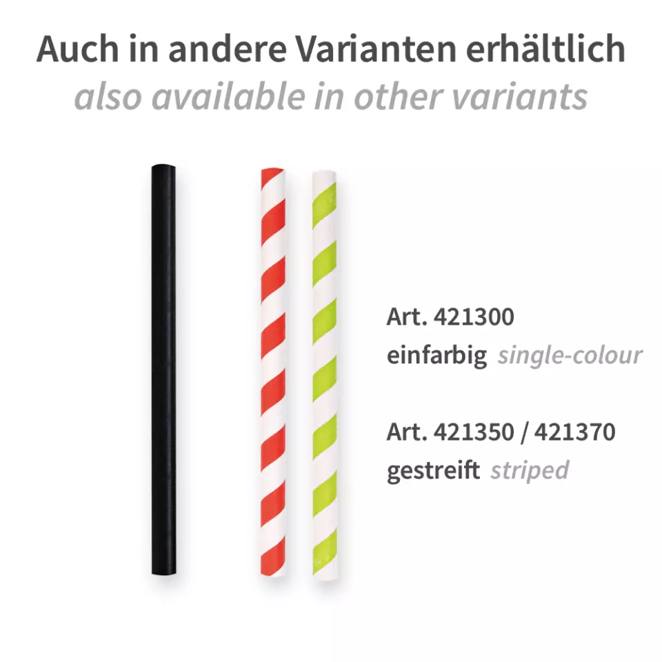 NATUREStar 421450, Cocktail Organic Paper Straws, FSC®-mix, red/white dotted, ø 8 mm, 130 mm, image 2, gallery thumbnail