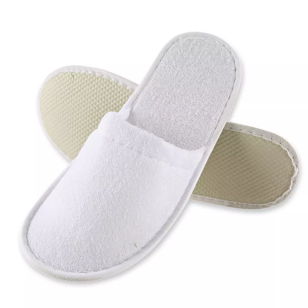Hygonorm 55515, Classic Polyester Slippers, White, Closed, image 1