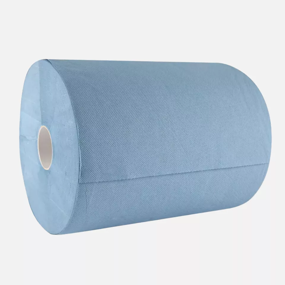 HygoClean 304811, Recycled Paper Cleaning Papers, 3-Ply, Blue, image 1, gallery thumbnail