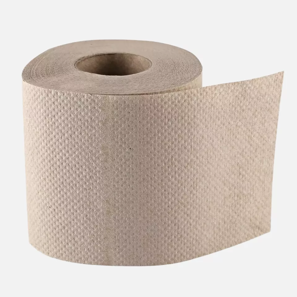 HygoClean 30420, Recycled Paper Toilet Paper, 1-ply, Small Roll, Natural, image 1, gallery thumbnail