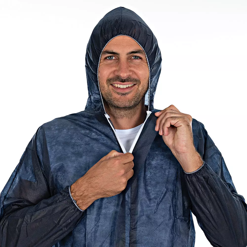 HygoNorm 27606, Light PP Coveralls with Hood
