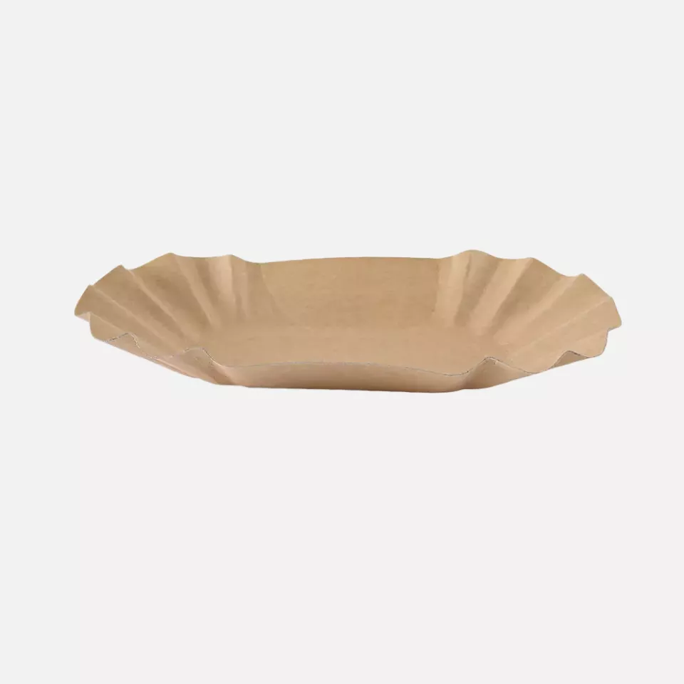 Franz Mensch 415155, Oval Kraft Paper Trays, 105 x 175 x 30 mm, FSC®-mix, image 2, gallery thumbnail