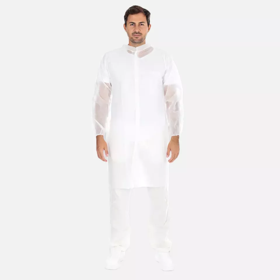HygoStar 2742, PP Visitor Gowns with Velcro, XXXL, White, image 1, gallery thumbnail
