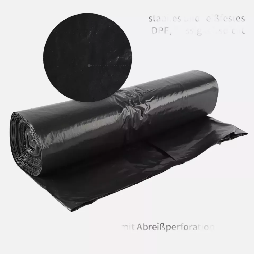 HygoClean 32313, Light LDPE Waste Bags, 240 l, Black, Roll, image 3, gallery thumbnail
