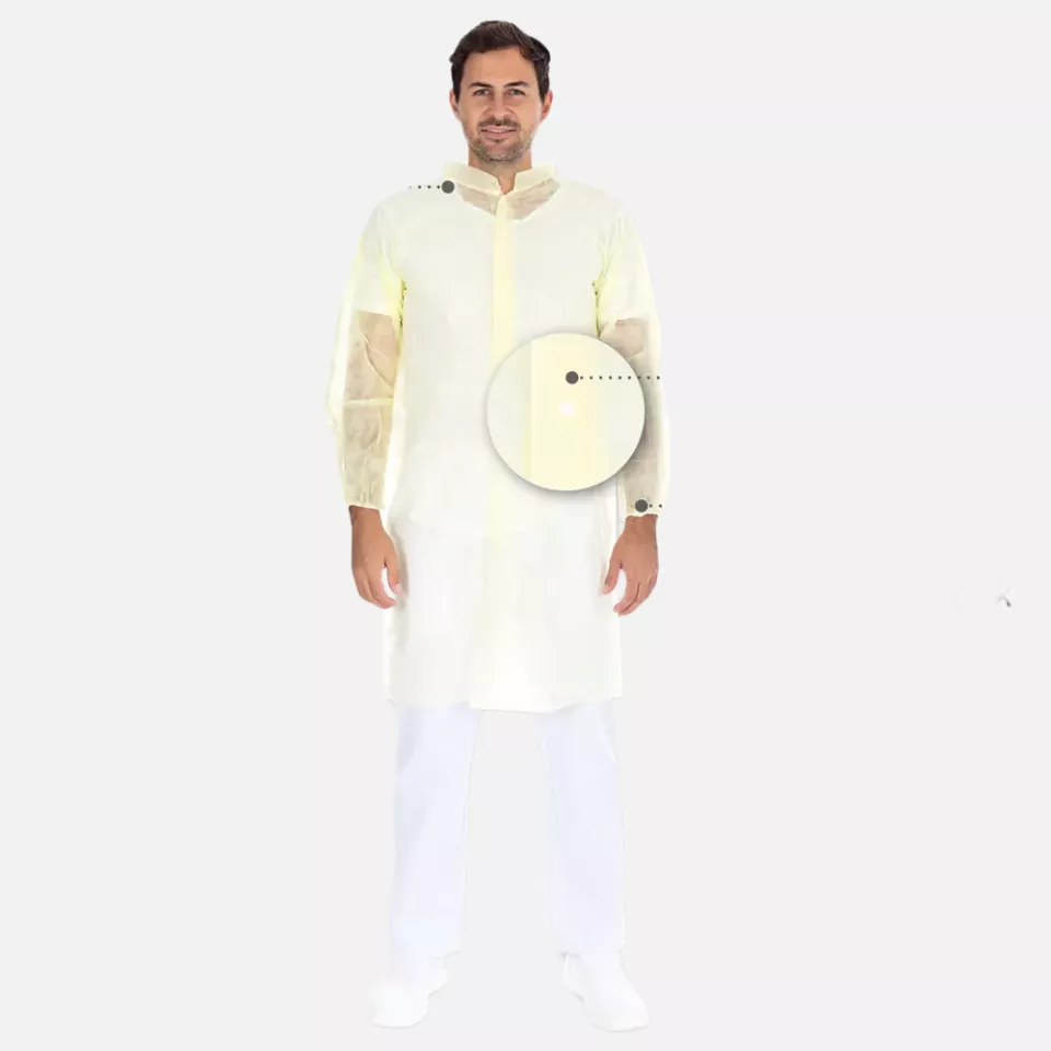 HygoNorm 27417, PP Visitor Gowns, Light, Push Buttons XXL, image 6, gallery thumbnail