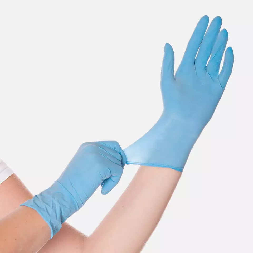 HygoStar 26506, Allfood Skin Latex Gloves, Powdered, image 1, gallery thumbnail