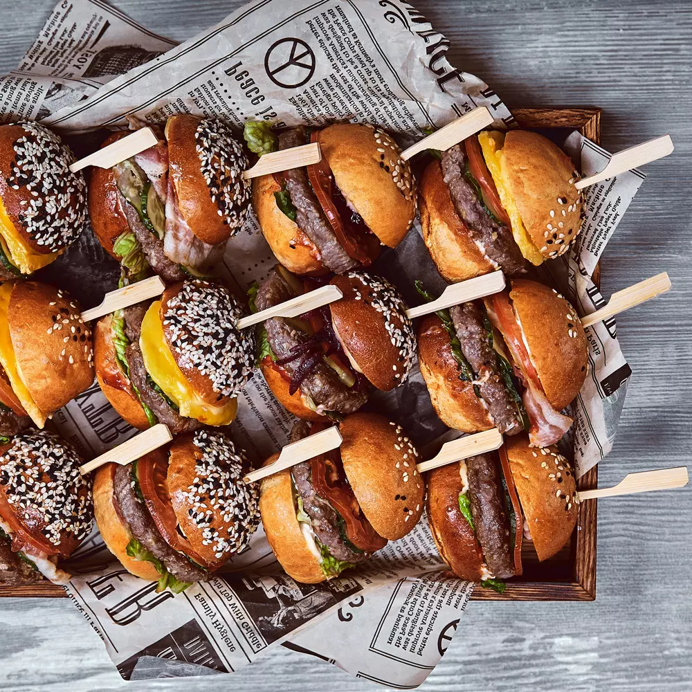 NATUREStar 38953, Flag Organic Bamboo Fingerfood Skewers, 120 mm, Natural, image 3