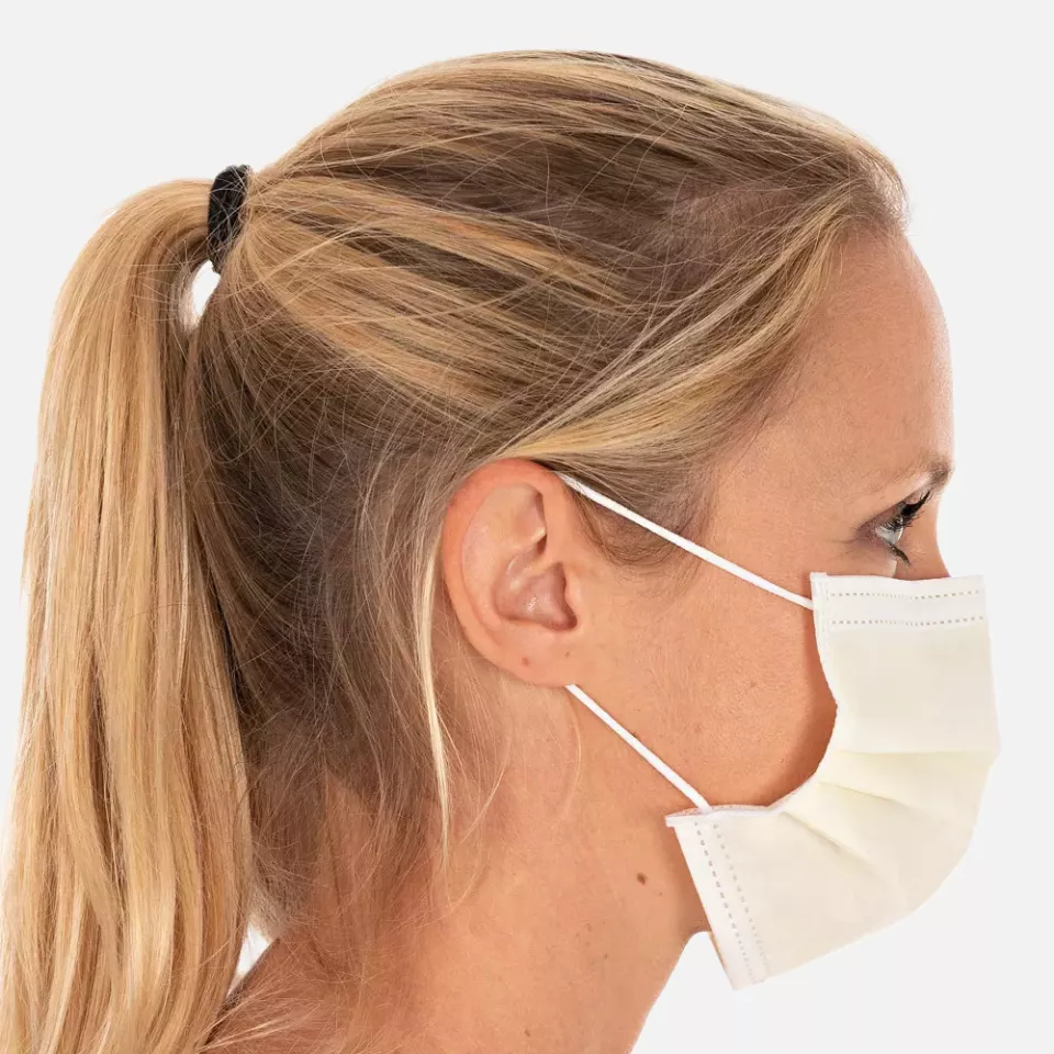 HygoStar 29149, 3-lagige PP-Gesichtsmasken für den zivilen Gebrauch, Gelb, image 3, gallery thumbnail