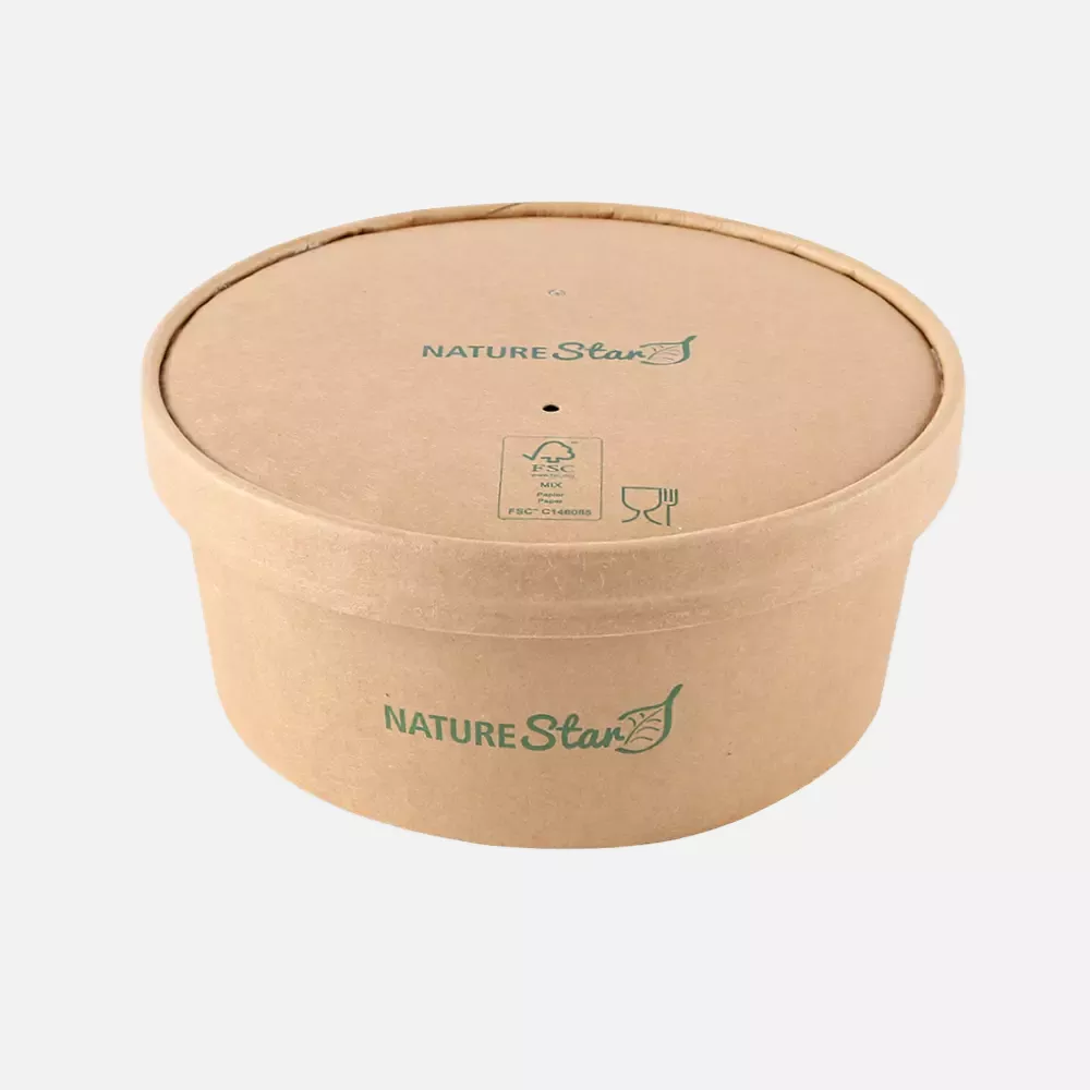 NATUREStar 417175, Caesar Organic Salad Bowls, 750 ml, Ø 150 mm, Kraft Paper/PE, FSC®-mix, image 5
