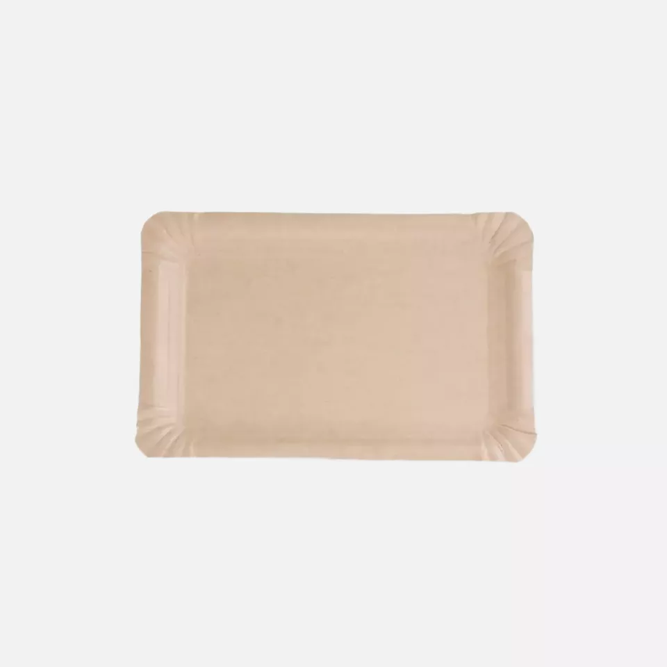 NATUREStar 415145, Organic Kraft Paper Plates, FSC®-mix, 130 x 200 mm, Rectangular, image 1, gallery thumbnail
