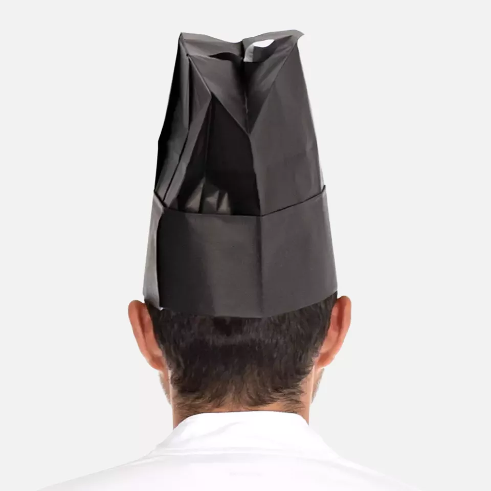 HygoStar 09803, Excellent Paper Chef's Hats, 22 cm, Black, image 4, gallery thumbnail