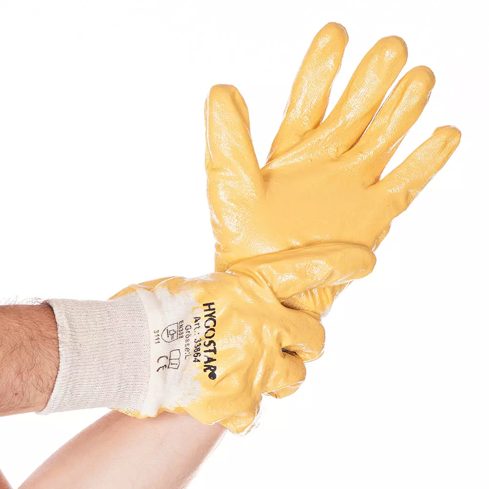HygoStar 33862, Nitril Grip Work Gloves, Nitrile Coated, image 1