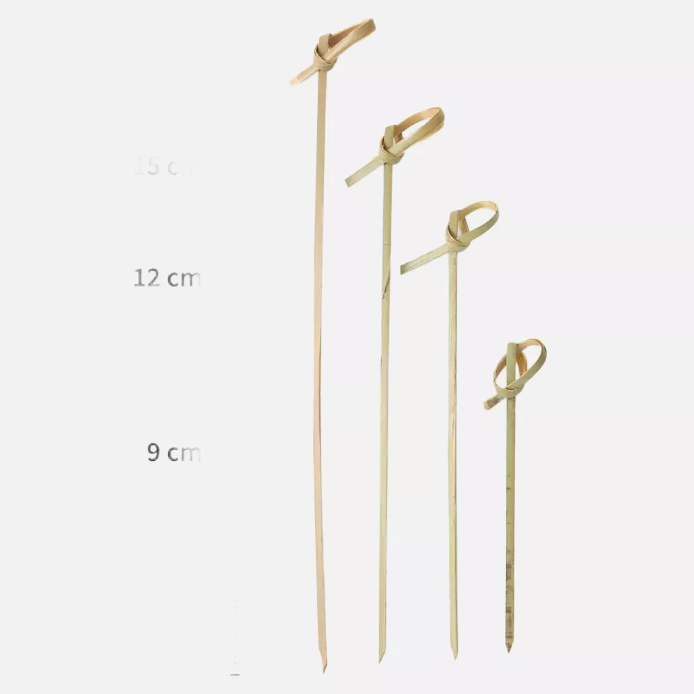 NATUREStar 38967, Organic Loop Bamboo Fingerfood Skewers, 120 mm, Natural, image 6