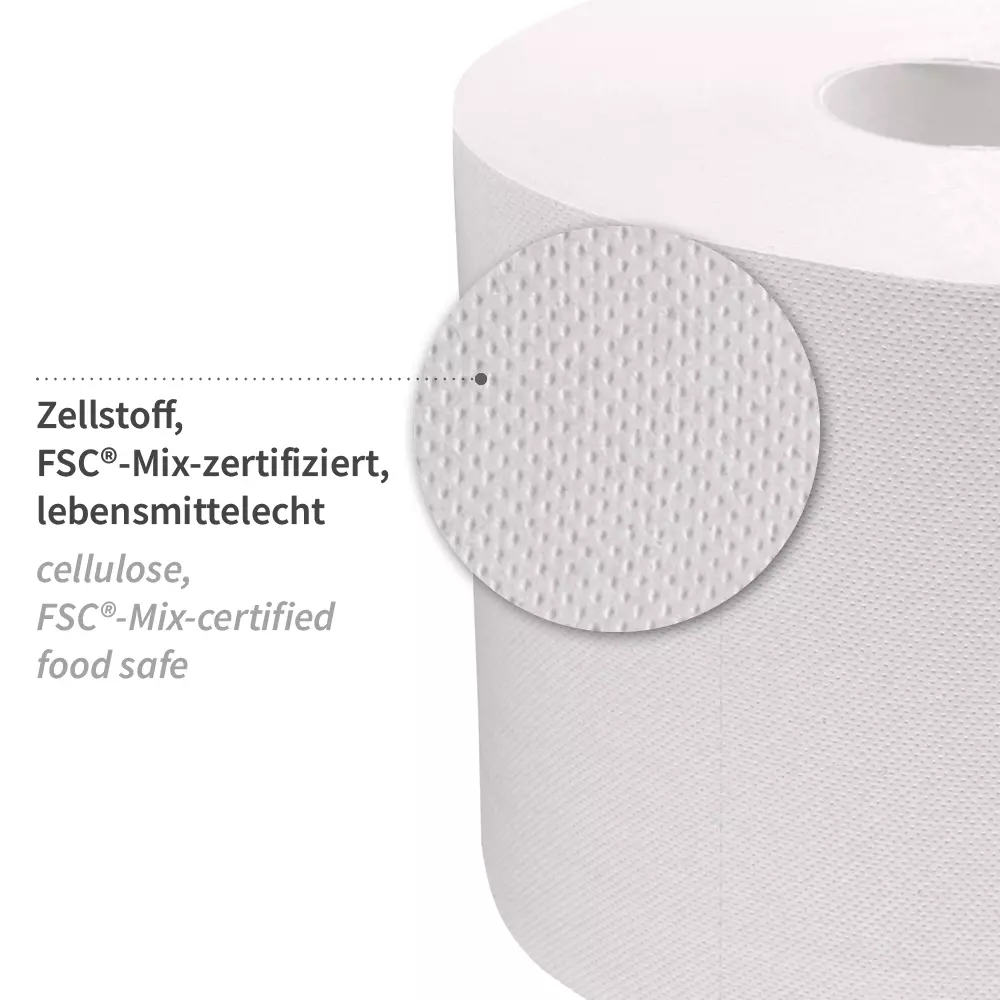 HygoClean 304416, Allfood 3-ply Cellulose Cleaning Papers, FSC®-Mix, White, image 2