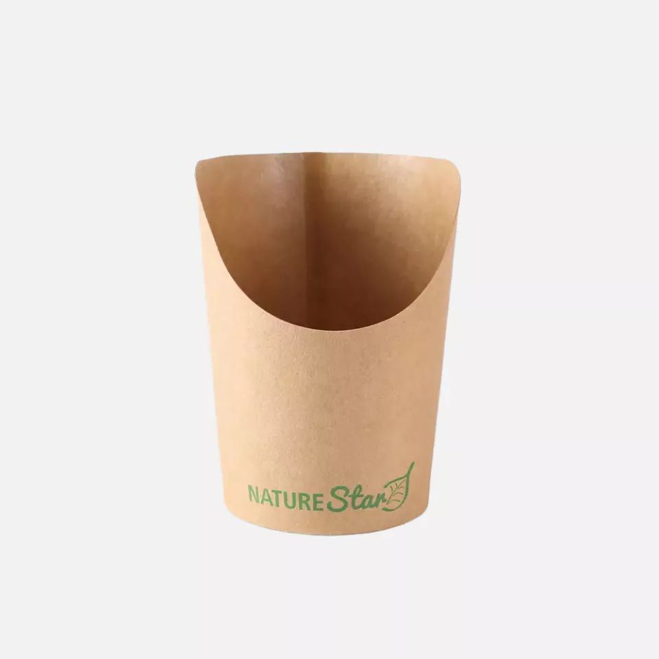 NATUREStar 416619, Wrap Organic Kraft Paper/PLA Snack Cups, 200 ml, ø 60 mm, 100 mm, image 4, gallery thumbnail