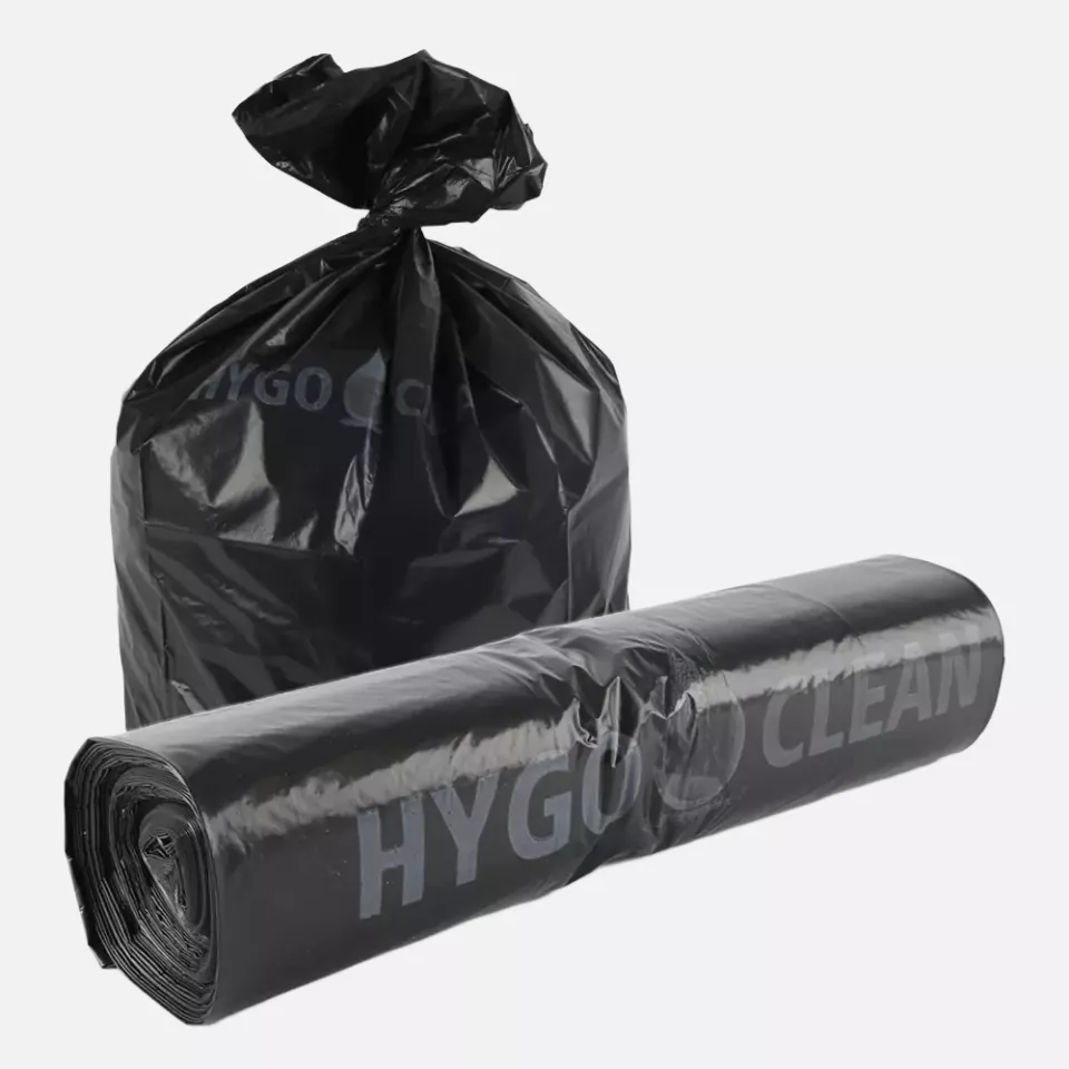 HygoClean 32313, Light LDPE Waste Bags, 240 l, Black, Roll, image 2, gallery thumbnail