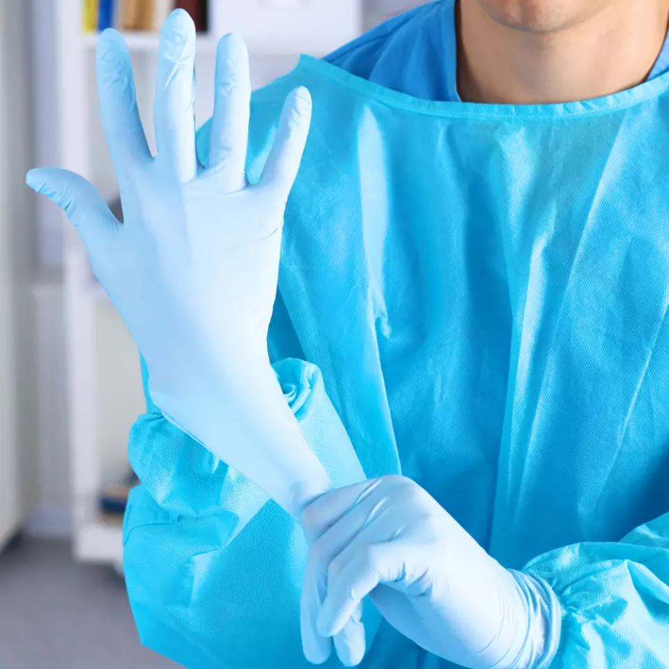 HygoStar 261081, Safe Super Stretch Nitrile Gloves, Powder-Free, image 4, gallery thumbnail