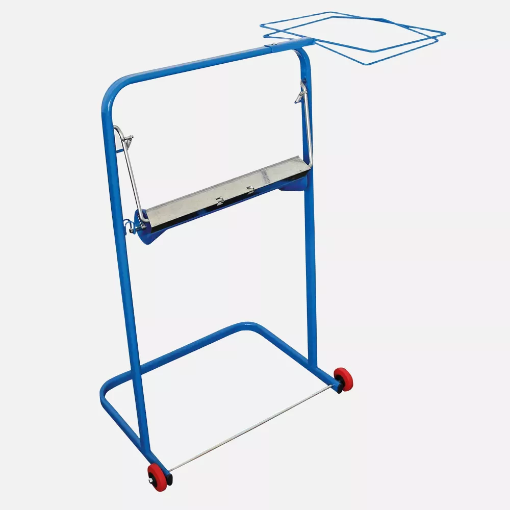 HygoStar 888322, Metal Floor Stand for Cleaning Papers with Waste Bag Holder, image 1