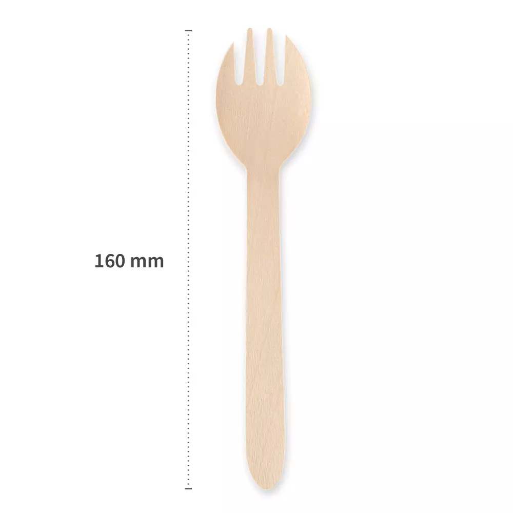 NATUREStar 388625, Spork Organic Wood Cutlery Sets, FSC® 100%, Wax Coated, image 8